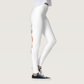 Pink Moon Phones on White Yoga Leggings (Rechts)