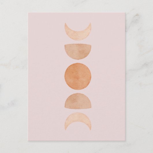 Pink Moon Phones Postcard Postkarte (Vorderseite)