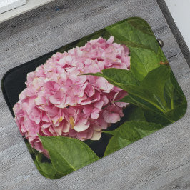 Pink Mophead Hydrangea Floral Badematte