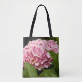 Pink Mophead Hydrangea Floral Tasche (Vorderseite)