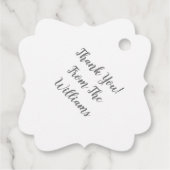 Pink Mops Hunde Thema Party Feier Geschenkanhänger (Rückseite)