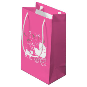 Pink Mops Hunde Thema Party Feier Kleine Geschenktüte