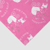 Pink Mops Hunde Thema Party Feier Seidenpapier (Detail)
