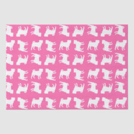 Pink Mops Hunde Thema Party Feier Seidenpapier
