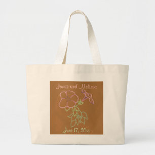 Pink Morning Glories, Hochzeitsslips, Tragetaschen