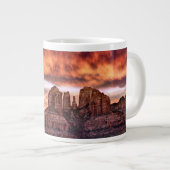 Pink Morning Glory Jumbo-Tasse (Vorderseite Rechts)