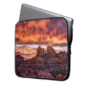 Pink Morning Glory Laptopschutzhülle (Vorderseite Links)