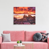 Pink Morning Glory Leinwanddruck (Insitu (Wohnzimmer))