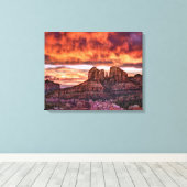 Pink Morning Glory Leinwanddruck (Insitu (Holzboden))