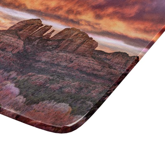 Pink Morning Glory Schneidebrett (Ecke)