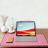 Pink Moroccan Pattern Desk Mat Schreibtischunterlage