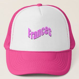 Pink Mosaic Frances Name, Truckers Hat Truckerkappe