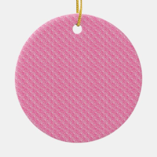 Pink Mosaic Pattern Baby Keramik Ornament (Vorne)