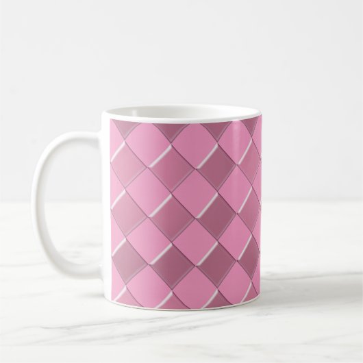 PInk-Mosaikquadrat Kaffeetasse (Links)