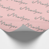Pink Mother Wrapping Paper Geschenkpapier (Ecke)