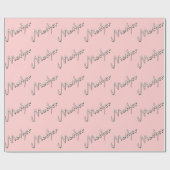 Pink Mother Wrapping Paper Geschenkpapier (Flach)