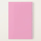 Pink Motivational Spiral Notebook Notizblock (Rückseite)