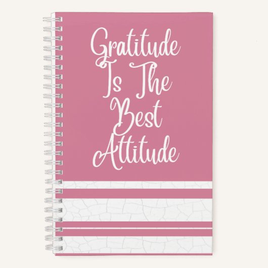 Pink Motivational Spiral Notebook Notizblock (Vorderseite)
