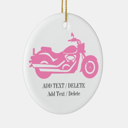 Pink Motorcycle Ornament (Rechts)