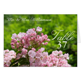 Pink Mountain Laurel Hochzeitstisch Zelt Cards