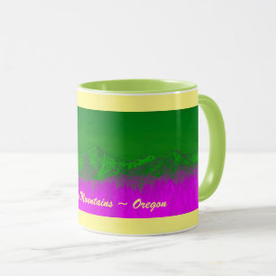 Pink Mountain Valley Cup Tasse