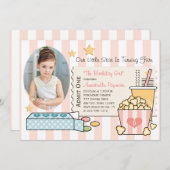 PINK MOVIE THEMED FOTO BIRTHDAY PARTY INVITATION EINLADUNG (Vorne/Hinten)