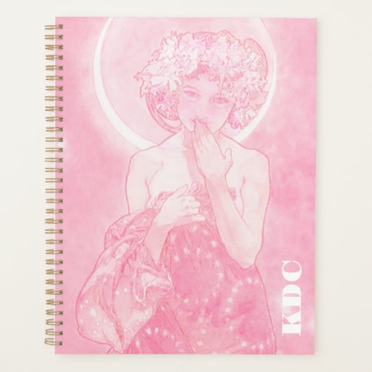 Pink Mucha "Der Mond" Planer (Vorderseite)