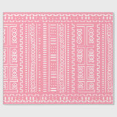 Pink Mud Tuch Muster Geschenkpapier (Flach)