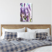 Pink Mulla Mulla Wrapped Canvas Leinwanddruck (Insitu (Schlafzimmer))