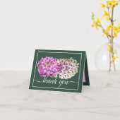 Pink Mum & White Orchids Blumenchic Vielen Dank Karte (Gelbe Blume)