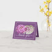 Pink Mum & White Orchids Blumenchic Vielen Dank Karte (Gelbe Blume)