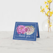 Pink Mum & White Orchids Blumenchic Vielen Dank Karte (Gelbe Blume)