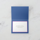 Pink Mum & White Orchids Blumenchic Vielen Dank Karte (Innenseite)