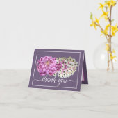 Pink Mum & White Orchids Blumenchic Vielen Dank Karte (Gelbe Blume)