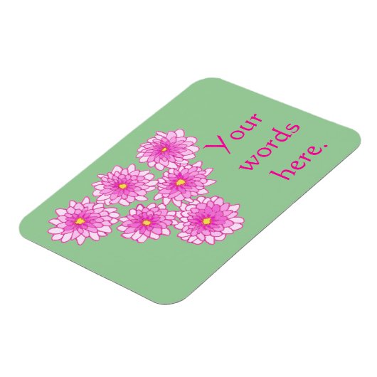 Pink Mums Blume Chrysanthemums Magnete (Linke Seite)