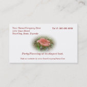 Pink Mushroom Business Card Visitenkarte (Vorderseite)
