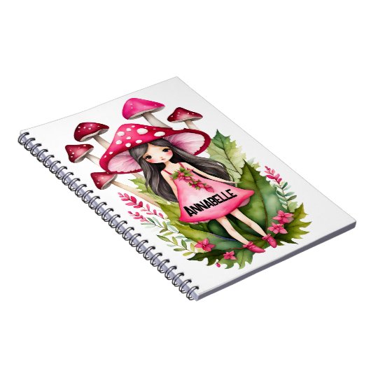 Pink Mushroom-Feeling-Notebook Notizblock (Rechte Seite)