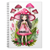 Pink Mushroom-Feeling-Notebook Notizblock (Vorderseite)
