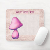 Pink Mushroom Mousepad (Mit Mouse)