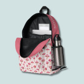 Pink Mushroom-Muster Bedruckter Rucksack