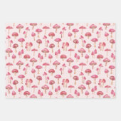 Pink Mushroom-Muster Geschenkpapier Set (Vorderseite 2)
