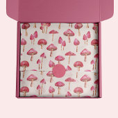 Pink Mushroom-Muster Seidenpapier
