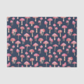 Pink Mushroom-Muster Seidenpapier (Vorderseite)