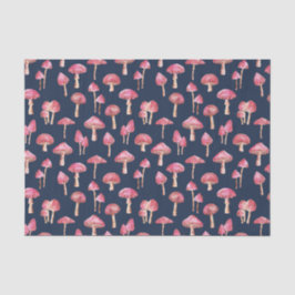 Pink Mushroom-Muster Seidenpapier