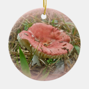 Pink Mushroom Weihnachtsschmuck