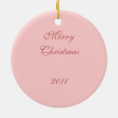 Pink Mushroom Weihnachtsschmuck (Hinten)