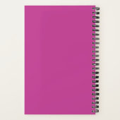 Pink Music Keyboard Spiral Notebook Notizblock (Rückseite)
