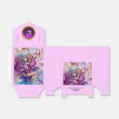 PINK MUSICAL CLOWING LILA GEM STONE MONOGRAM GESCHENKSCHACHTEL (Ungefaltet)