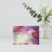 PINK MUSICAL CLOWING Watercolor Visitenkarte (Stehend Vorderseite)