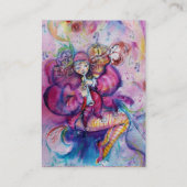 PINK MUSICAL CLOWING Watercolor Visitenkarte (Rückseite)